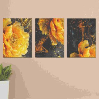 Set of 3 Wall Art Wooden Phototile Frames for Wall Decor