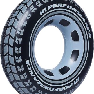 Intex Giant Tire Tube 36 Inch Swim Ring For Summer | Swimming Pool Tube for Kid's | Big Size Cool Black Wheel Tire Men Swimming Ring 