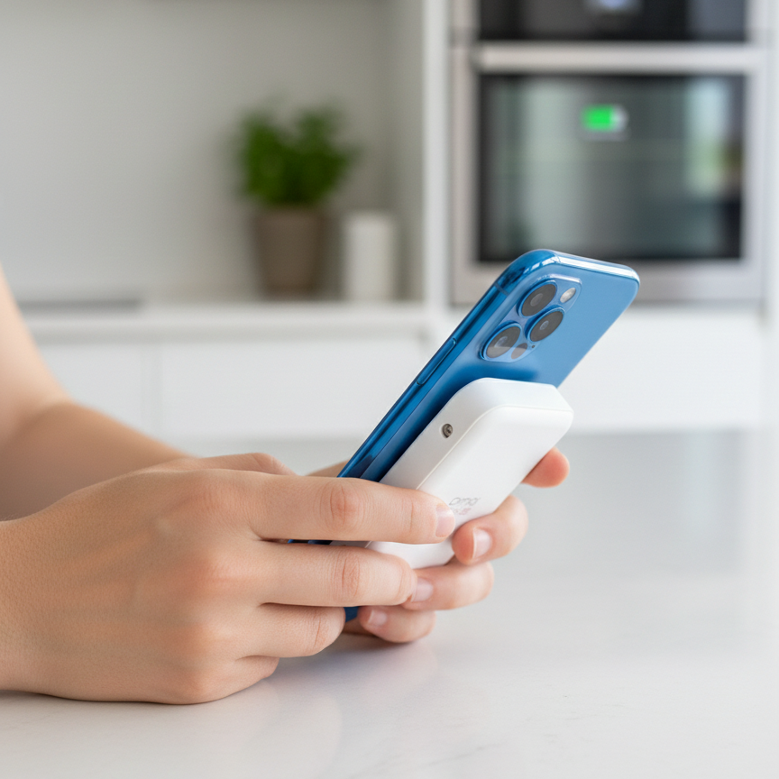 DIMIQI Magnetic Wireless Battery Pack – Ultra-Slim Portable Charger for MagSafe-Compatible Devices 5000 mah - Image 2