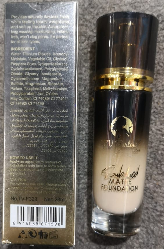 TV Parlour Subdued Matte Foundation In The Shade Latte Providing Smooth Coverage - 28ML - Image 4