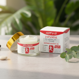 Melodine Japanese Soothing Massage Gel Muscle And Joint Pain Relief Cream For Shoulder Neck Back And Knee Fast Absorbing Herbal Formula - 200g