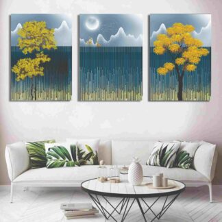 Set of 3 Wall Art Wooden Phototile Frames for Wall Decor