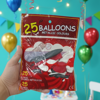 Party Balloons Pack | 25 pcs | Random Colours | Perfect for Birthdays, Events & Celebrations