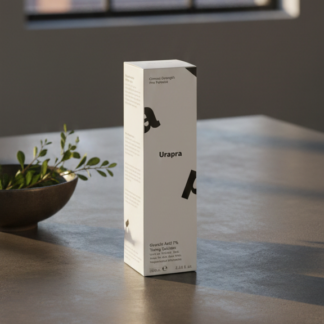 Urapra Glycolic Acid 7 Percent Toning Solution Smooth Exfoliation Gentle Care Easy Absorption Radiant Glow - 100ML