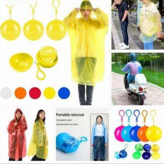 Adult Disposable Emergency Raincoat – Lightweight Waterproof Hooded Rainwear for Hiking, Camping & Outdoor Travel (1 Pc)