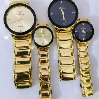 Redstone Quartz Couple Watch Durable Quality Stylish Design Perfect Choice For Daily Use And Gift Needs (Random Color & Design)