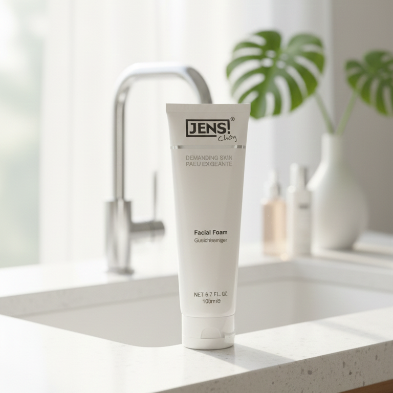 Jens Choy Demanding Skin Facial Foam Providing Gentle Cleansing With Nourishing Care And Refreshing Finish - 100ML - Image 2