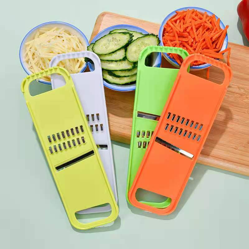 Handheld Stainless Steel Vegetable Mandoline Slicer and Julienne Grater Set for Efficient Kitchen Food Preparation and Creative Garnishing - Image 3