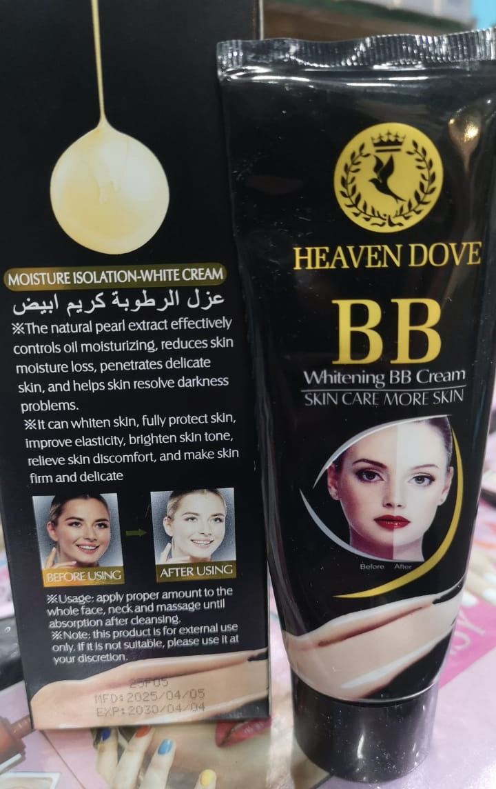 Heavan Dove BB Whitening Cream Providing Gentle Care With Soft Texture Brightening Effect - 120g - Image 4