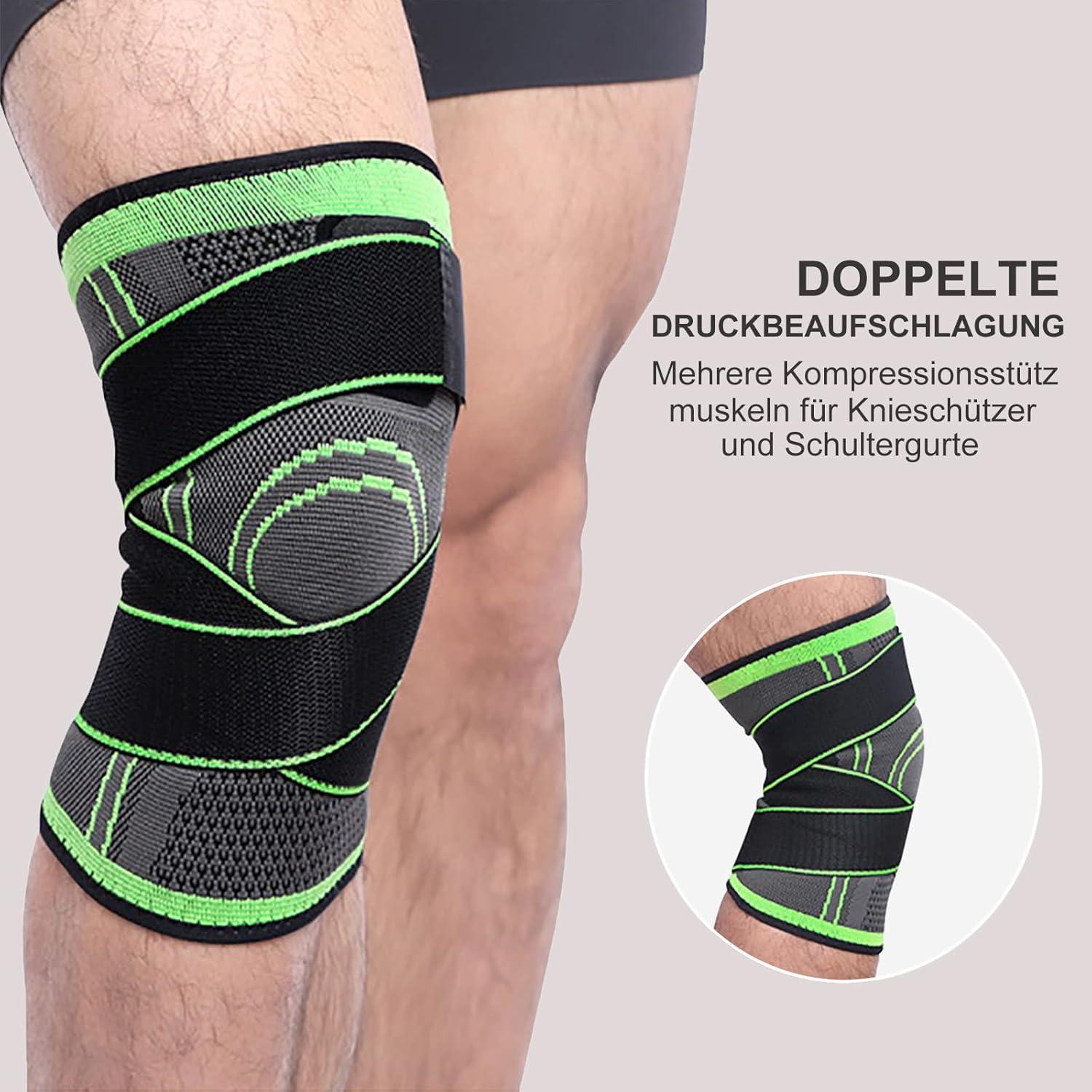 1pc Knee Support Band With Belt | Adjustable Knee Support Pad For Men And Women | Anti-Slip Knee Warmer Sleeves | Knee Sleeves - Image 3