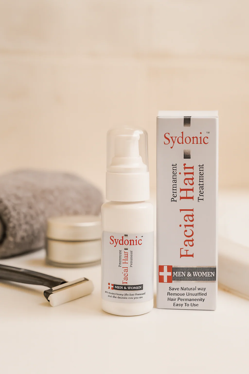 Sydonic Permanent Facial Hair Treatment – 100ml for Men & Women - Image 4