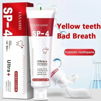 Yayashi SP 4 Ultra Whitening Toothpaste – Strong Stain Removal & Fresh Breath Daily Oral Care (120g)