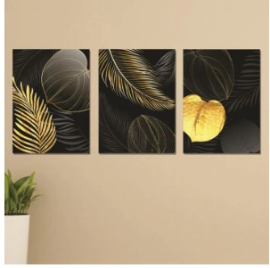 Set of 3 Wall Art Wooden Phototile Frames for Wall Decor