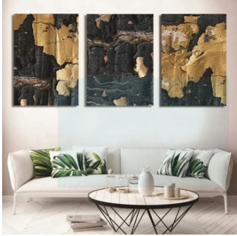 Set of 3 Wall Art Wooden Phototile Frames for Wall Decor - Image 2