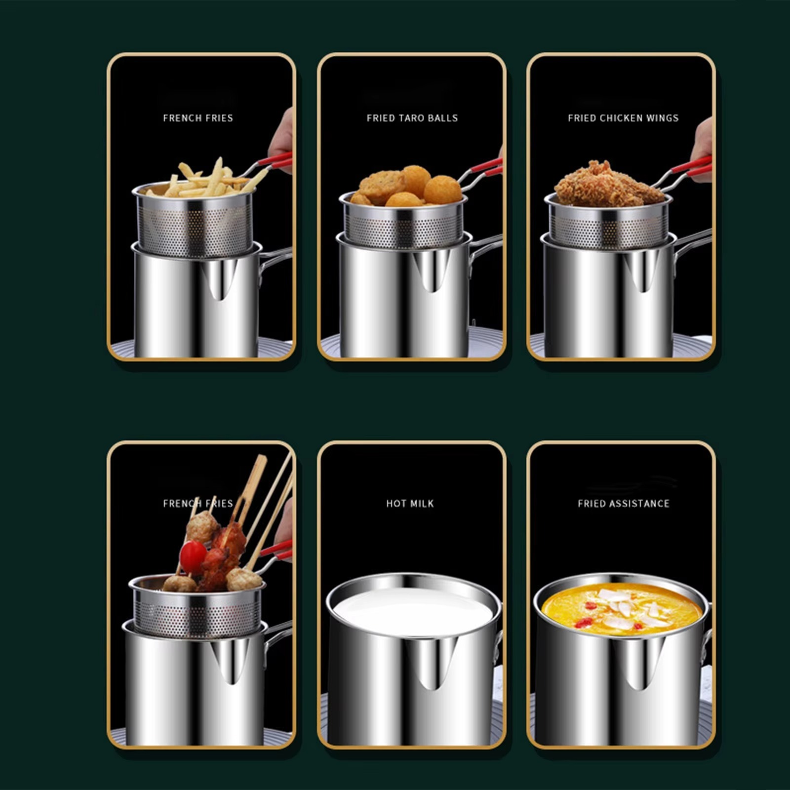 Deep Frying Fry Pot Providing Durable Quality Comfortable Handling Reliable Performance Easy Cleaning Everyday Cooking Support - Image 3