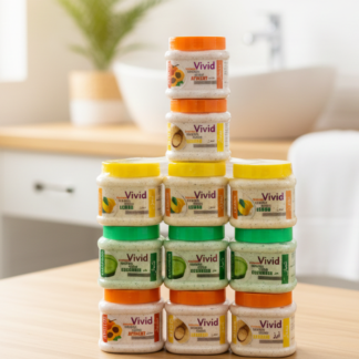 Vivid Natural Face Or Body Scrub Mask Premium Quality Smooth Texture Gentle Formula Comfortable Use | 200g