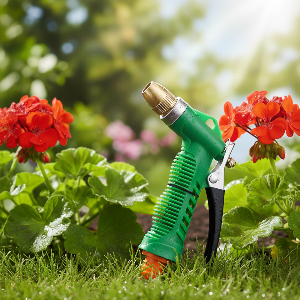 Water Spray Brass Nozzle Gardening Planter High Pressure Water Sprayer With Trigger Spray For Garden Car Washing And Bike Cleaning - Image 2