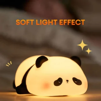 Cute Panda Night Light Silicone Soft Lamp Portable And Child Safe Bedside Light  Reliable Performance And Everyday Lighting Support