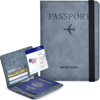 Voyager Series RFID Protected Passport Cover Holder And Travel Wallet Premium Leather