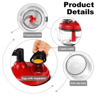 Manual Hand Multifunction Speedy Vegetable Quick chopper | Quick Chopper Vegetable - Onion Chopper | Kachomer Salad Machine ( random color )