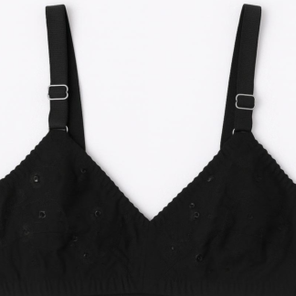 Cotton Sada Bra Pack of 3 – Mehroon, Black & Skin Color | Comfortable 3 Hook Non-Padded Bra for Women