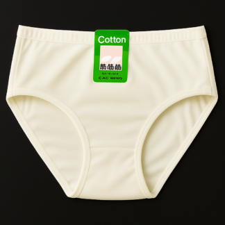 Jersey Plain Panties for Women – Soft, Comfortable & Lightweight Everyday Underwear, Available in Sizes S, M, L (Beige)