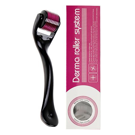 Combo Deal Of - Derma Roller 540 Titanium Needle (0.5mm) + Flawless Jade Roller With Guasha Stimulates Healthier Skin