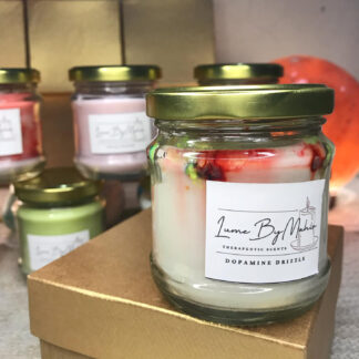 Dopamine Drizzle | Dopamine in Every Flick – Handmade Fresh Floral Soy Wax Candle - 100 gram