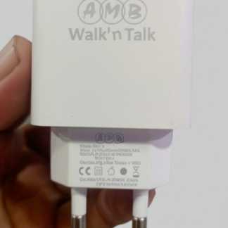 AMB Walk’n Talk 22.5W Super Fast Charger NM-18 – Quick Charge & Smart Power Delivery Adapter with Built-in Safety System, FCC/CE/RoHS Certified