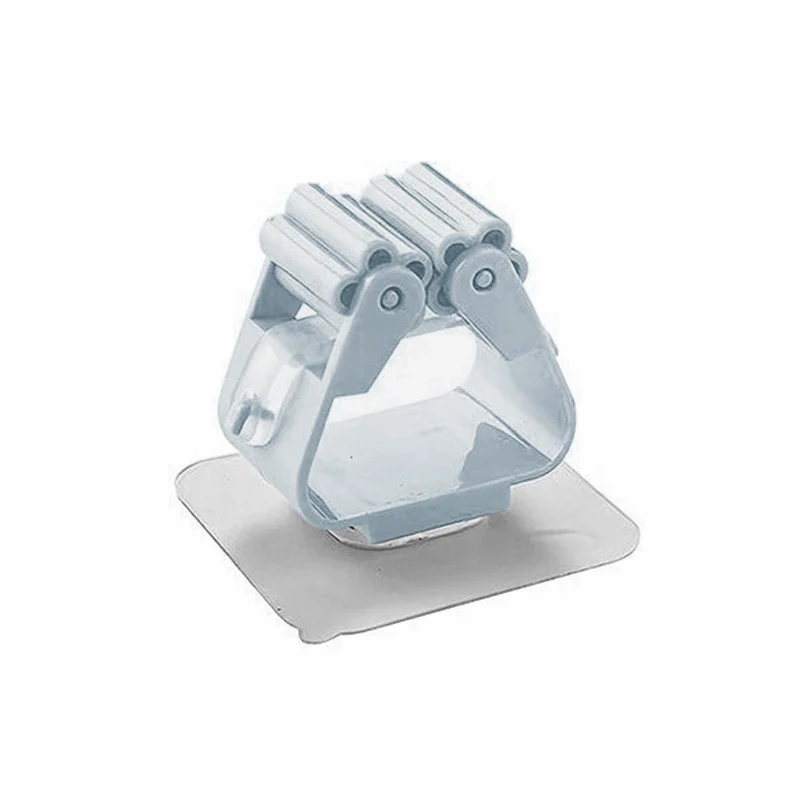 1 Pc Mop and Broom Self Adhesive Holder Wall Mount Magic Hanger Organizer Cleaning Tools Storage Mop Rack (Random Color) - Image 3