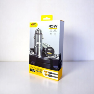 Car45 Volt Series – Dual Port Smart Car Charger (with V999 4-in-1 Cable) | Car Charger - Portable Charger For Car | Vizo Car Charger | Vizo Car45