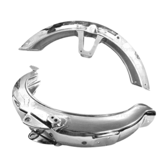 Mudguard Front & Back Set 70CC Motorcycle Metal Chrome Material Front Back Mudguard Set