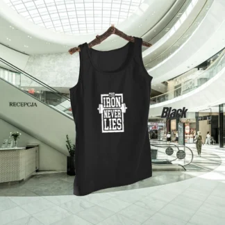 The Iron Never Lies Design Tank top for Men Workout Tank top gym shirts for men | Sleeve-Less Shirt
