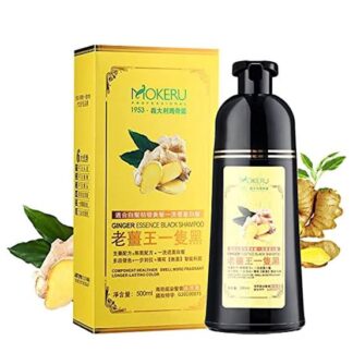 MOKERU Ginger Hair Shampoo for 5-Minute Natural Dye & Healthier, Longer-Lasting Color 200 ml