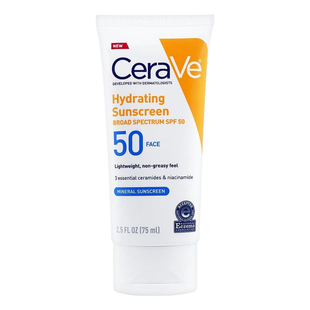 CeraVe Hydrating Mineral Sunscreen SPF 50 -75 ML - CeraVe Hydrating SunBlock