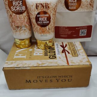 FNB Rice [3 in 1] Whitening Brightening Glow Kit | Home Facial For Best Skin for Girls and Women