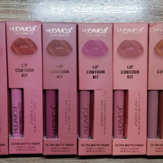 HUDAMOJI Ultra Matte Finish Lip Gloss And Lip Liner Lip Contour Set