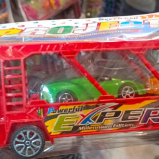 Car Carrier Long Toy Truck - Friction Powered Loader for Kids (random color)