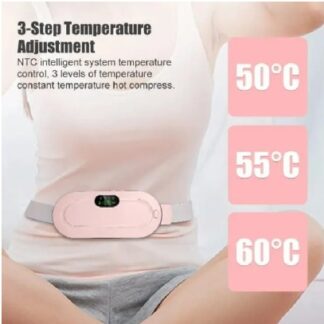 Digital Period Pad Heating And Vibrating For Healing Period Cramps – Women’s Care Pin Relief  With 3 Heat Levels And 4 Mode