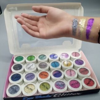 Shimmer Glitter Eyeshadow Glitter Powder Set Face & Eye high Pigmented (Random Color))