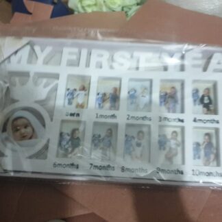 Newborn Baby Photo Frame Baby Pictures Plastic Frame For 12 months Monthly Milestone Photo Frame My First Year Picture Frame for Baby Newborn