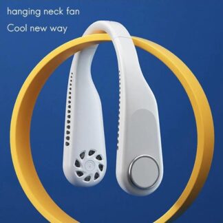 SurroundFan New Portable Bladeless Neck Fan – Foldable, Hands-Free Cooling for Travel & Sports ( Random Color )
