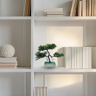 Green Artificial Bonsai Tree ( 1 Piece )–   Bonsai Tree Room Decor for Home, Office & Bedroom | Best Artificial plaster Pot