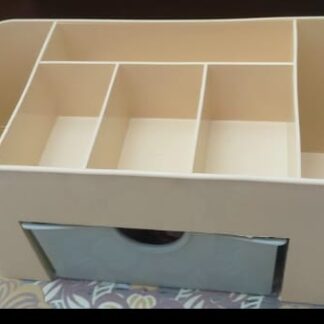 Plastic Makeup Storage Box With Small Drawer For Bathroom, Organizer Drawers, Makeup Brush Organizer Space- Saving Space Storage Box(random color)