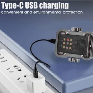 Magnetic Mini EDC Flashlight 1000 Lumens Keychain Flashlights 8 Modes Pocket Flash Light with White Red Blue Lights Small Flashlight for Camping, Running, Emergency, Hiking (Black)