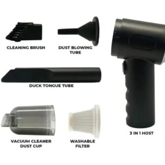 3 In 1 Portable Vacuum Cleaner- Durable Wireless Vacuum -duster Blower Air Pump- High Power Strong Suction Vacuum Cleaner For Home, Laptop, Vehicle Interior Cleaner