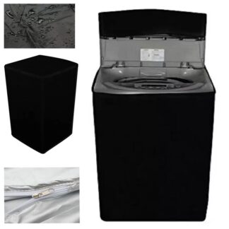Single Washing Machine Cover - Parachute Type (High Quality) Waterproof (Random Color)