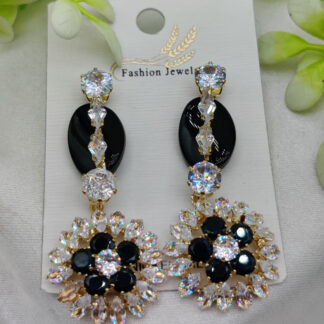 Imported Radiant Luxe Crystal Bloom Earrings – Elegance Redefined – Nickel-Free| Girls Earrings | Women Earrings | Jewellery