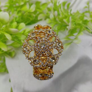 Imported Golden Lace Crystal Bracelet | Royal Ruby Elegance Bracelet | Royal Sapphire Glam Bracelet - Adjustable Bracelet – Best Quality Artificial Bracelet For Girls & Women ( Random Color )