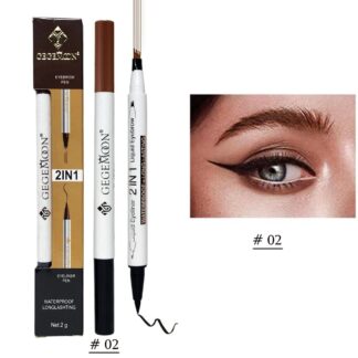 2 in 1 Gegemoon Liquid Eyebrow & Eyeliner | Long Lasting Liquid Eyeliner & Eyebrow Pencil